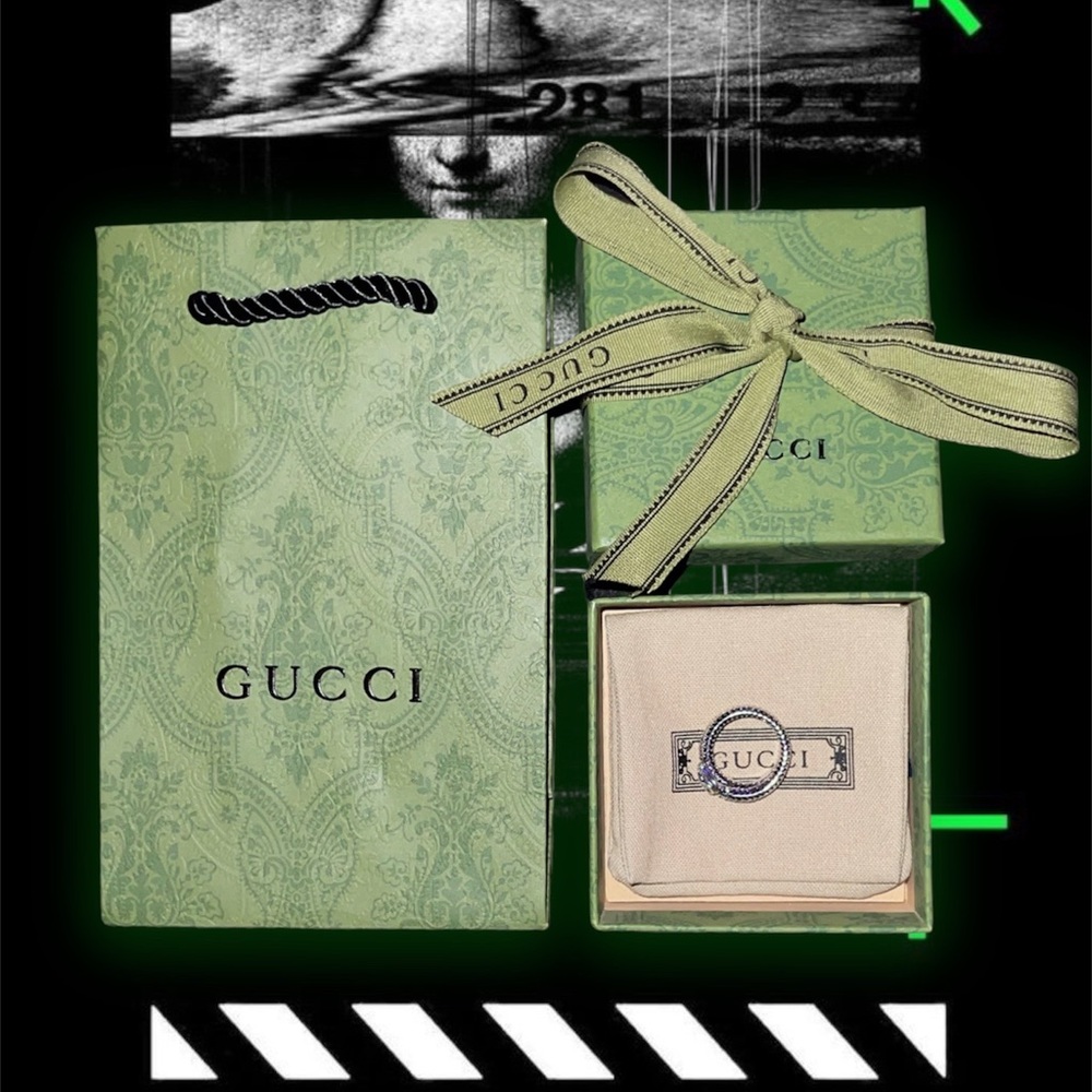 Gucci Garden Silver Snake Ring